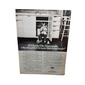1973 Travelers Insurance If It Looks like Lemonade Original Print Ad 70s